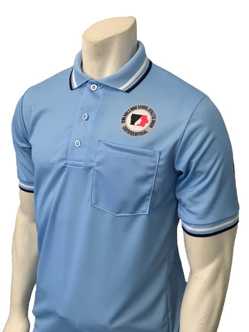 USA300IGU-PB 30088- Smitty "Made in USA" - IGHSAU Short Sleeve Ump Shirt Powder Blue