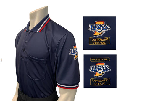 USA301IN-NY-30260 - Smitty "Made in USA" - IHSAA LONG SLEEVE Navy Umpire Shirt
