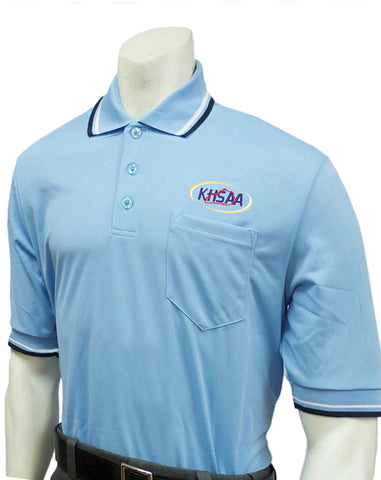 USA300KY-PB-30258 - Smitty "Made in USA" - Baseball Men's Short Sleeve Shirt Powder Blue
