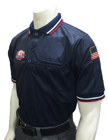 USA300OH-30271 - Smitty "Made in USA" - "OHSAA" Short Sleeve Baseball Ump Shirt Navy