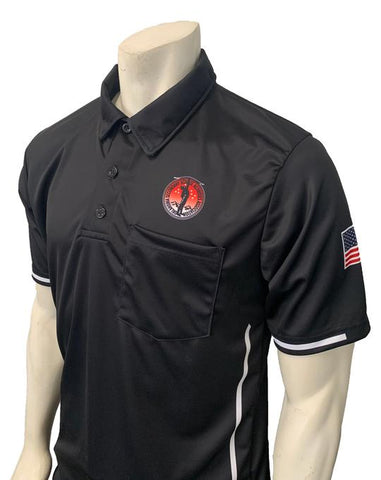 USA310OK-BLK -30079-  Smitty "Made in USA" - "OSSAA" Short Sleeve Black Softball Umpire Shirt