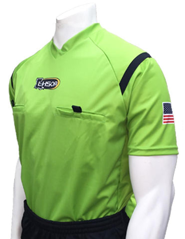 USA900LA-GR-9052- Dye Sub Louisiana Green Soccer Short Sleeve Shirt